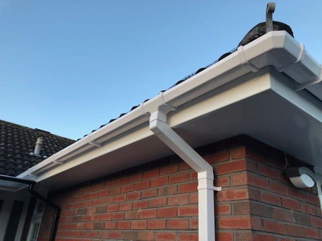 New roofline - fascias, soffits and guttering - installed by Quantock Roofing