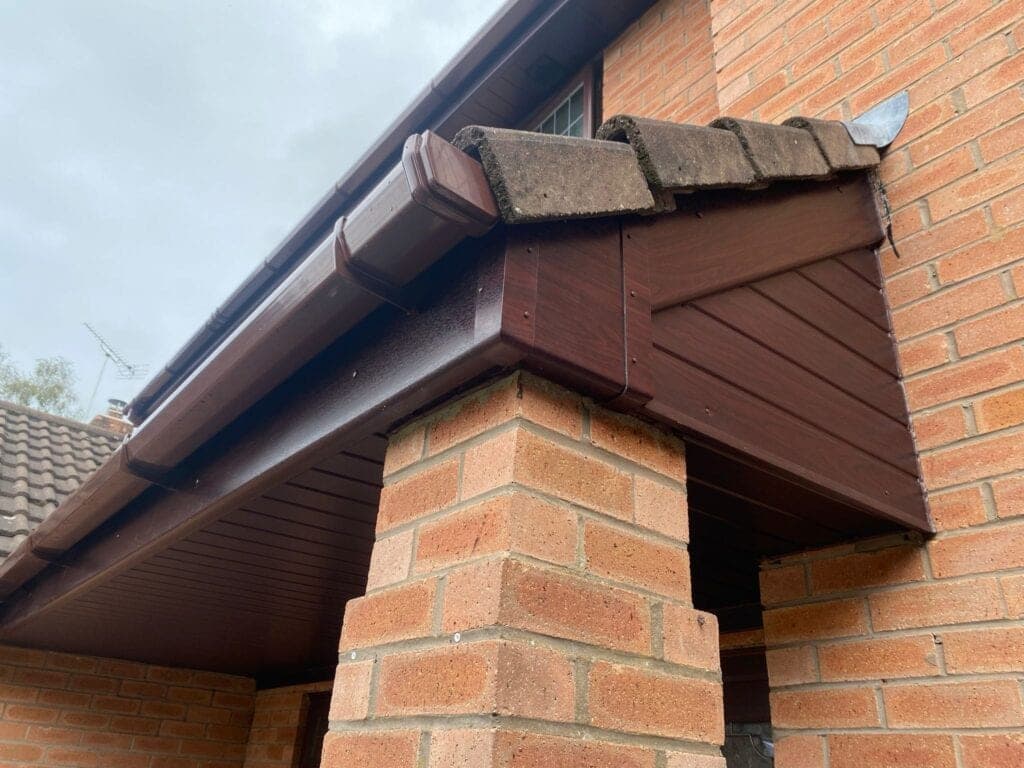 Guttering and downpipe installation
