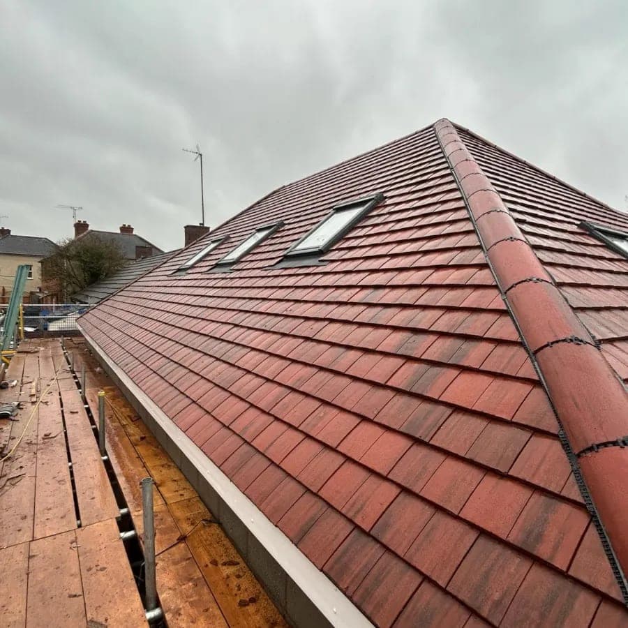 Tiled roof installation by Quantock Roofing
